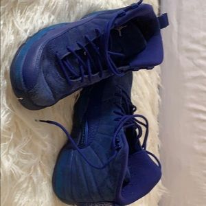 AirJordan Blue Suede Jumpman Sneakers